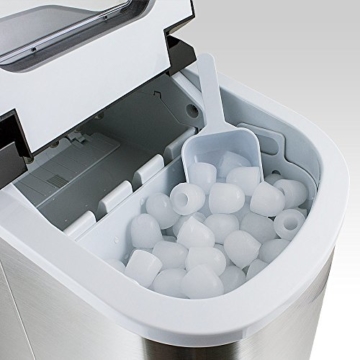 Eiswürfelmaschine Eiswürfelbereiter Eiswürfel Ice Maker Eis Maschine (Edelstahl) - 